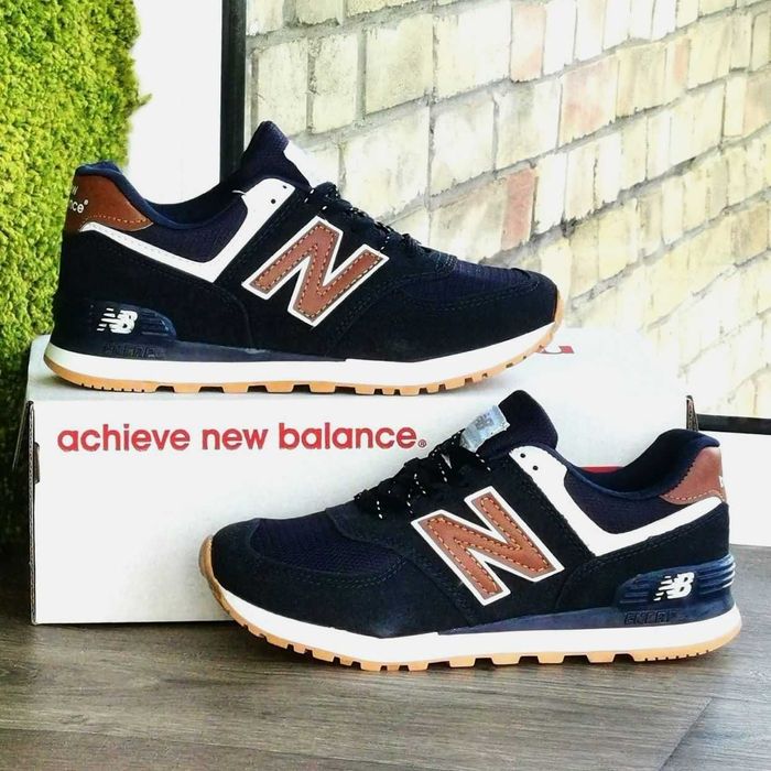 Кроссовки Нью Баланс 574 Синие Женские New Balance Замшевые