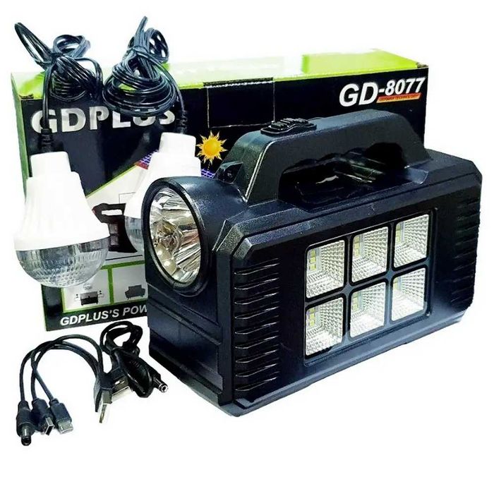 Зарядна станція GD8077 40000 м + Power Bank ліхтар лампи радіо панель