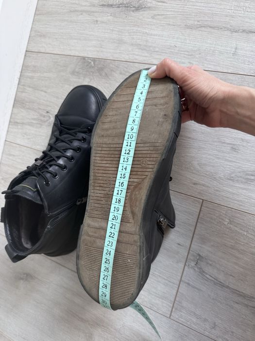 Черевички шкіряні/ теплі/ високі кеди/ 43 розмір