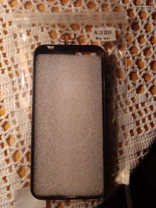 Capa silicone preta Alcatel 1S