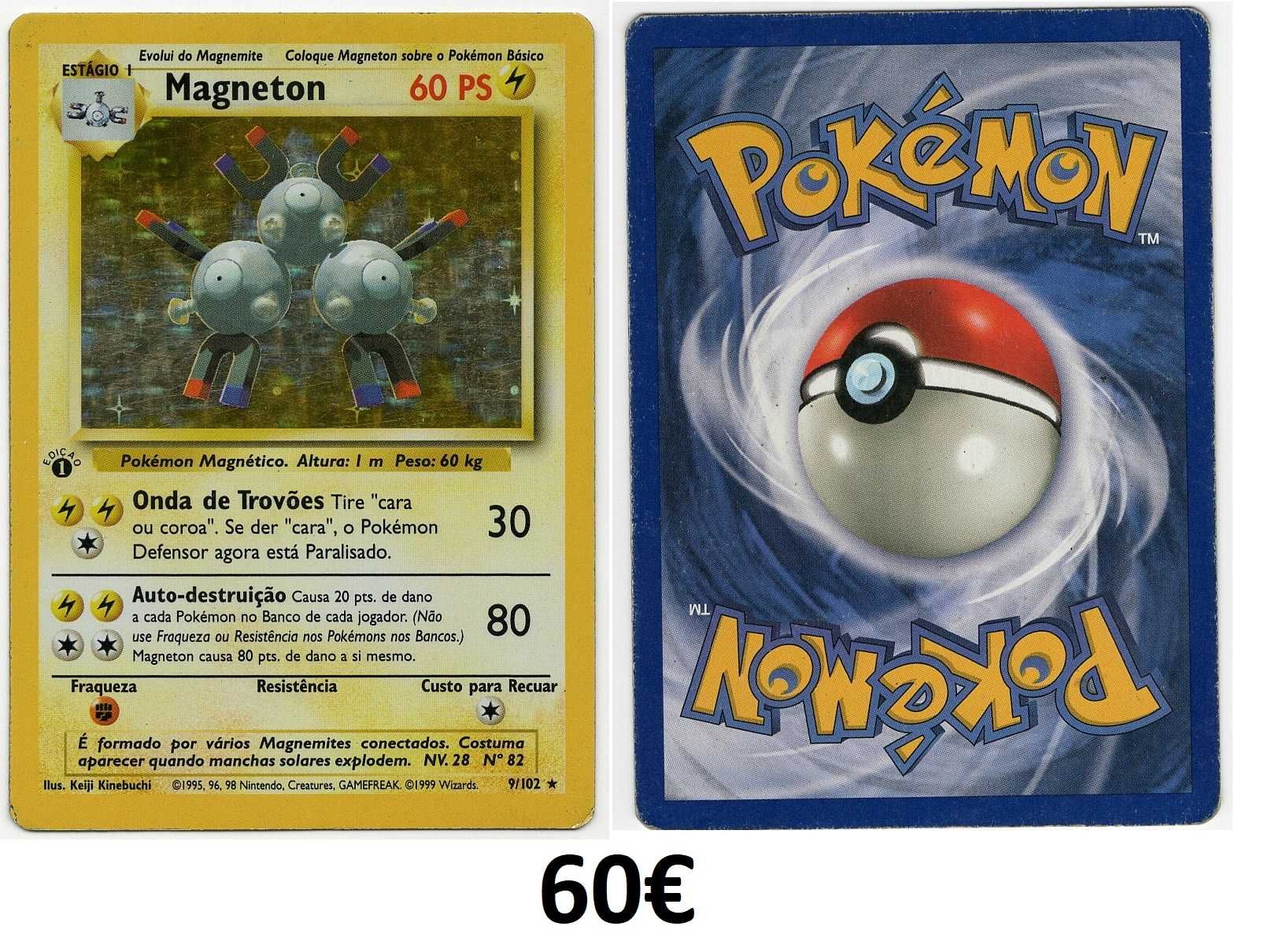 Cartas Pokemon Antigas