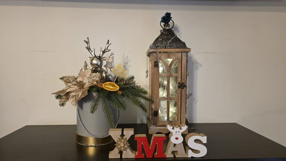 Christmas box złoty