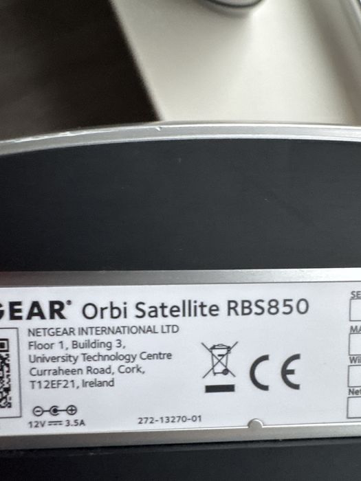 Роутер Netgear Orbi RBR850 Mesh + RBS850 Wfi 6 Gb