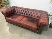 Piękna skórzana sofa chesterfield super stan dowóz wysyłka