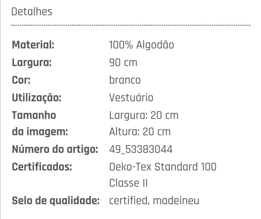 Entretela de tecido - Vlieseline G710