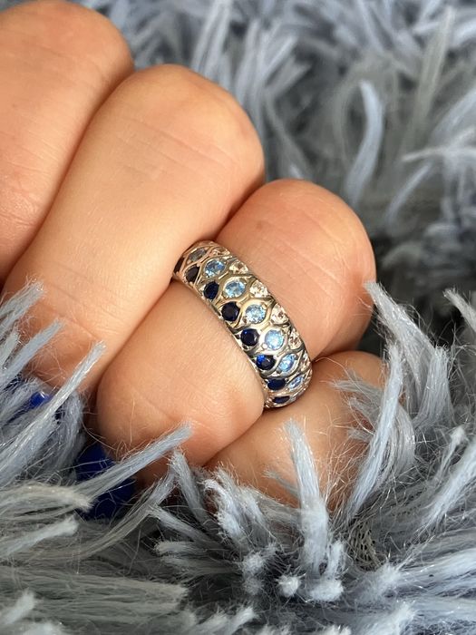 Pierścionek Obrączka próba srebra S 925 18 mm srednica