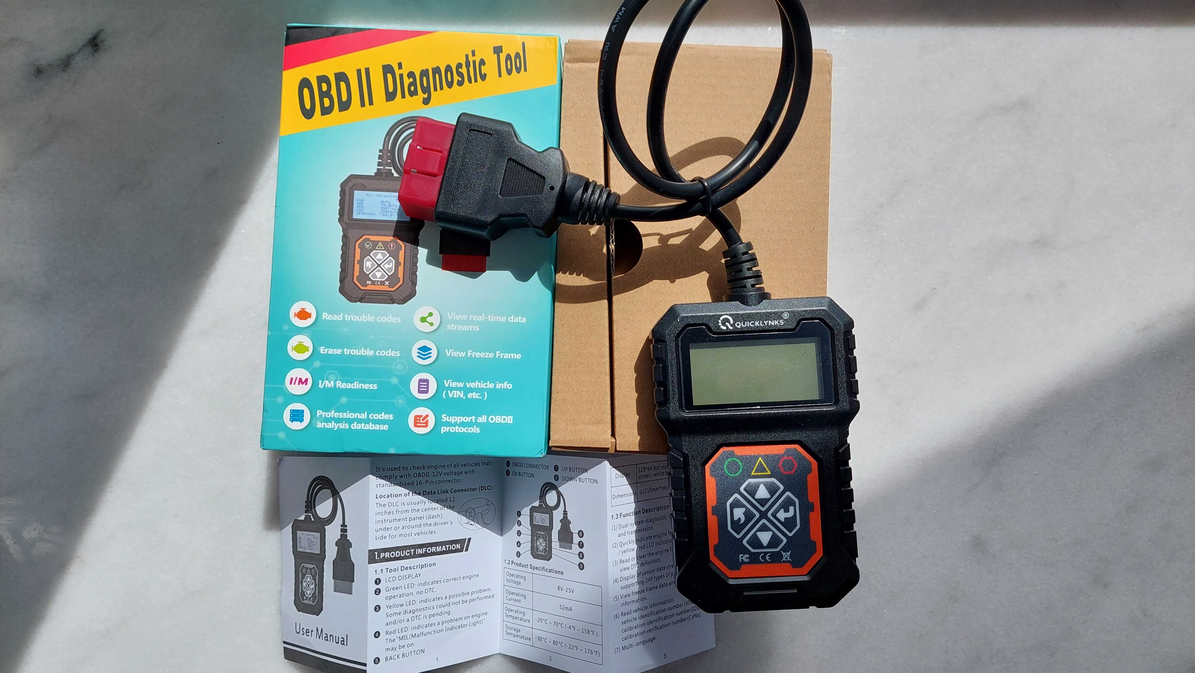 Nowy skaner Quicklynks OBD2 T31 Interfejs diagnostyczny tester