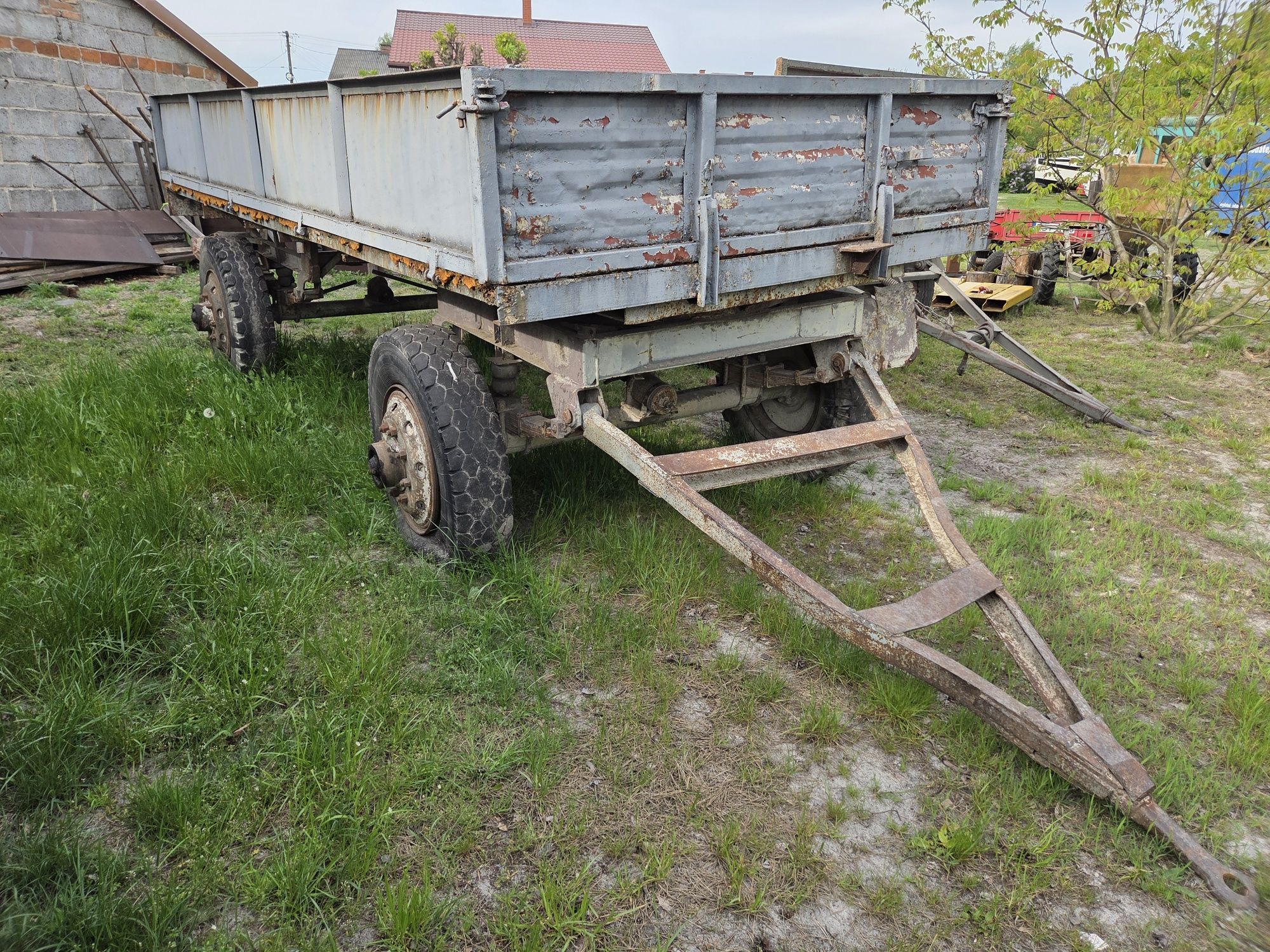 Przyczepa rolnicza Autosan d50 6t. Do balonów skrzynio palety transpor