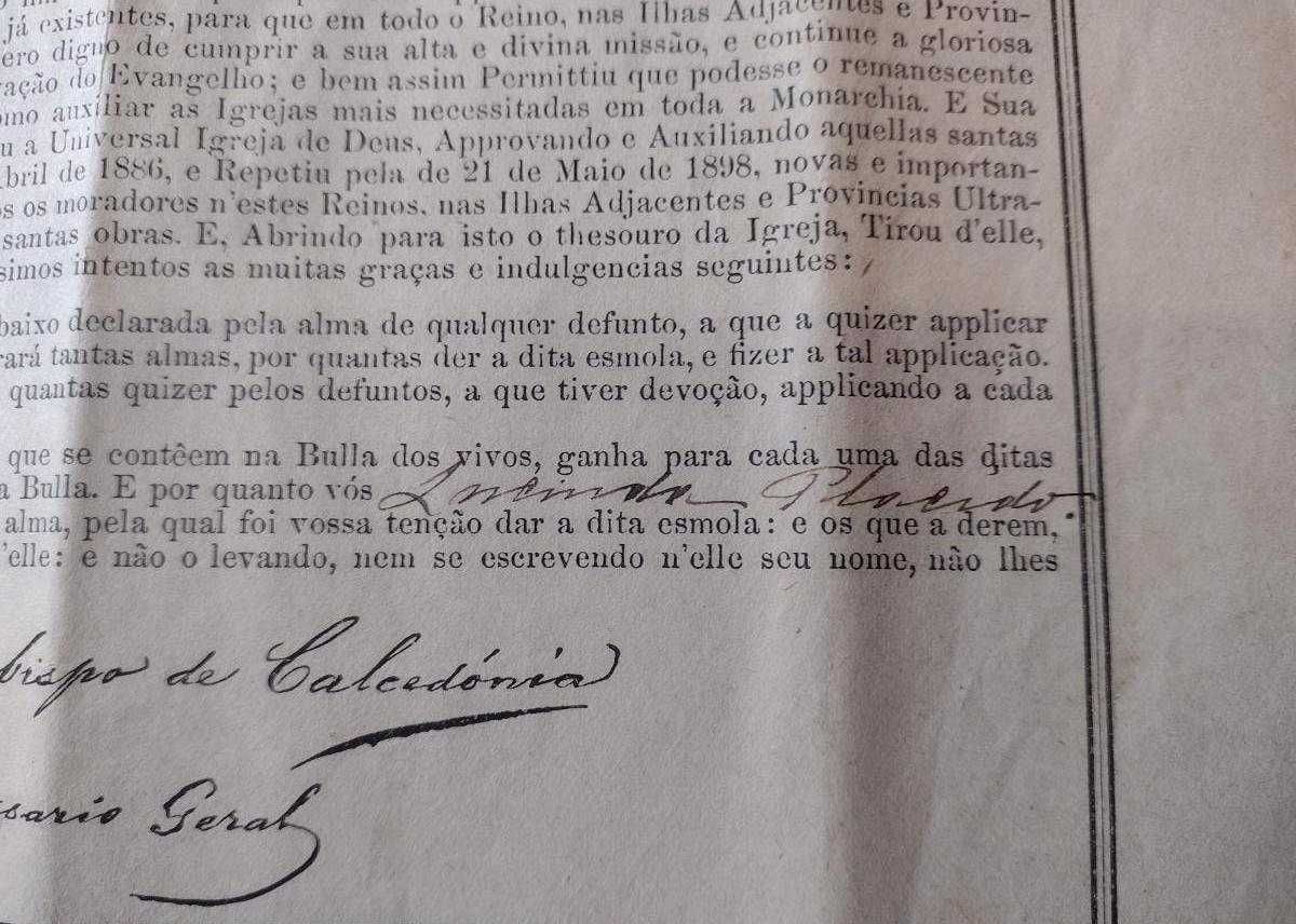 Bulla de Defuntos 50 Reis