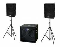 Zestaw o mocy 1400W/RMS (18"+2x15") 700W/SUB + 2x350W/SAT, OKAZJA////