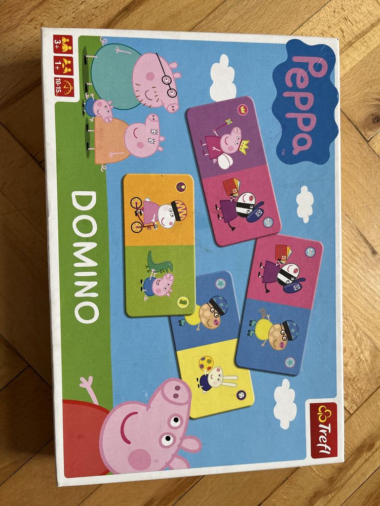 Puzzle zwierzątka i gra domino świnka peppa