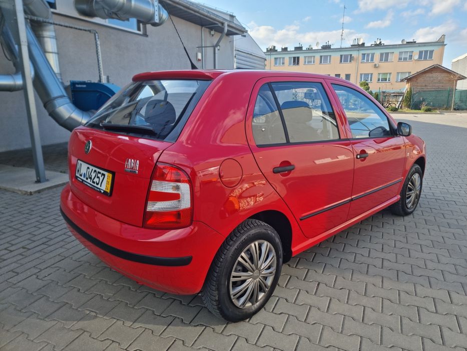 Skoda Fabia 1.2 benzyna # nowy rozrząd# Klima  # czerwona #