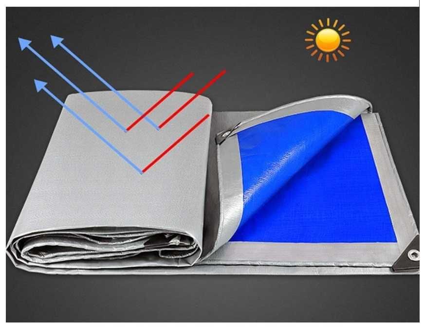 Plandeka płachta 4x5 75g MOCNA mrozoodporna UV RÓŻNE ROZMIARY