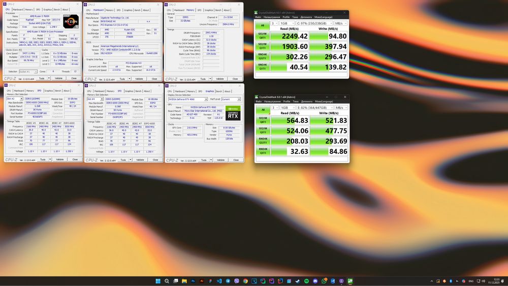 Ігровий ПК - RTX 4060 + Ryzen 5 7600X + 32GB DDR5 G.Skill Trident Z5