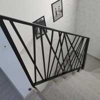 Balustrada stal czarna loft industrial