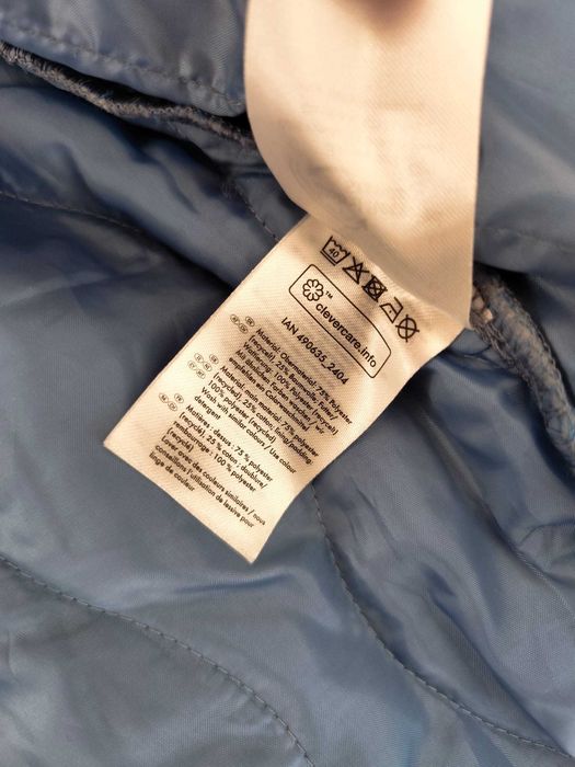Nowa kurtka damska pikowana 44/46 L/XL/XXL niebieska pudełkowa