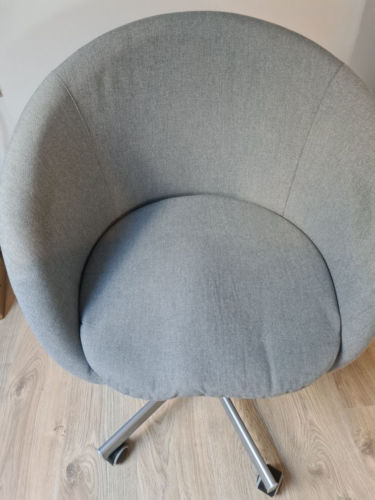 SKRUVSTA fotel krzesło obrotowe Ikea szare