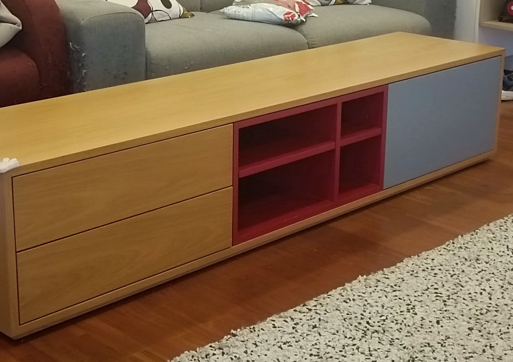 Móvel TV em carvalho e lacado - TGV Interiores