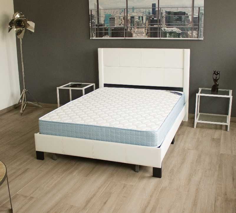 Cama + Estrado + Cabeceira Da Cama Branca!! ENVIO GRATUITO