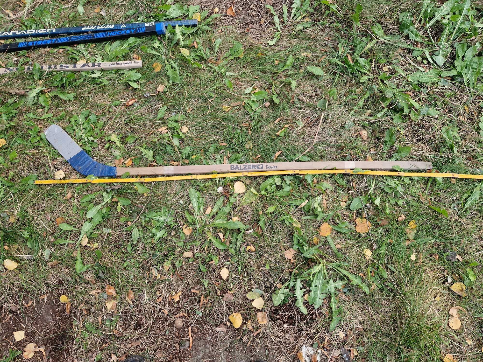 Stary sprawny kij hokejowy do hokeja na lód 153cm prosty Balzer Senior