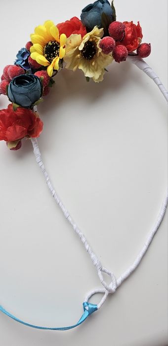 Мягкий ободок веночек на голову 50см