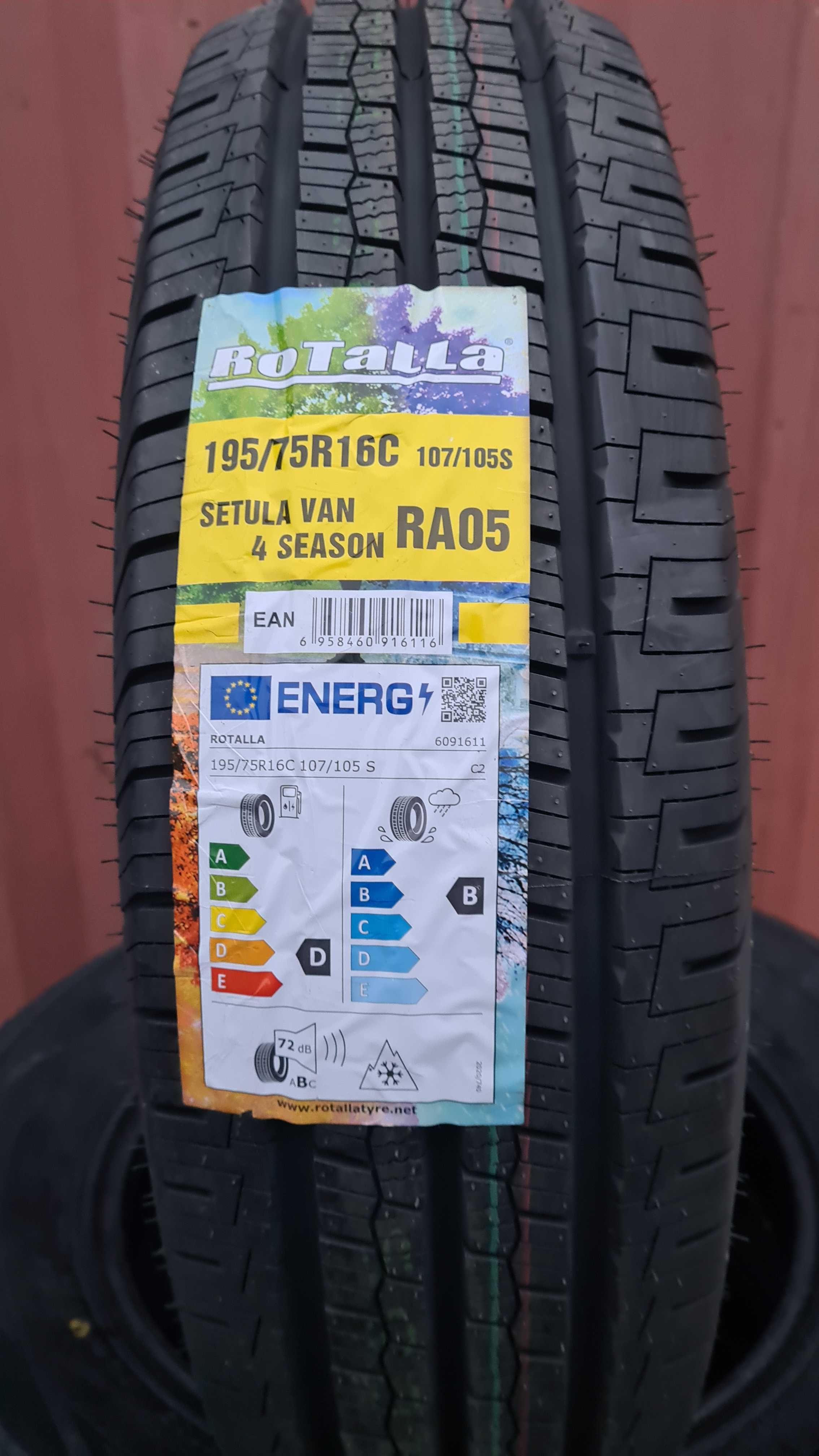 Opona Całoroczna 195/75R16C 107S Rotalla Serula Van 4 Season RA05