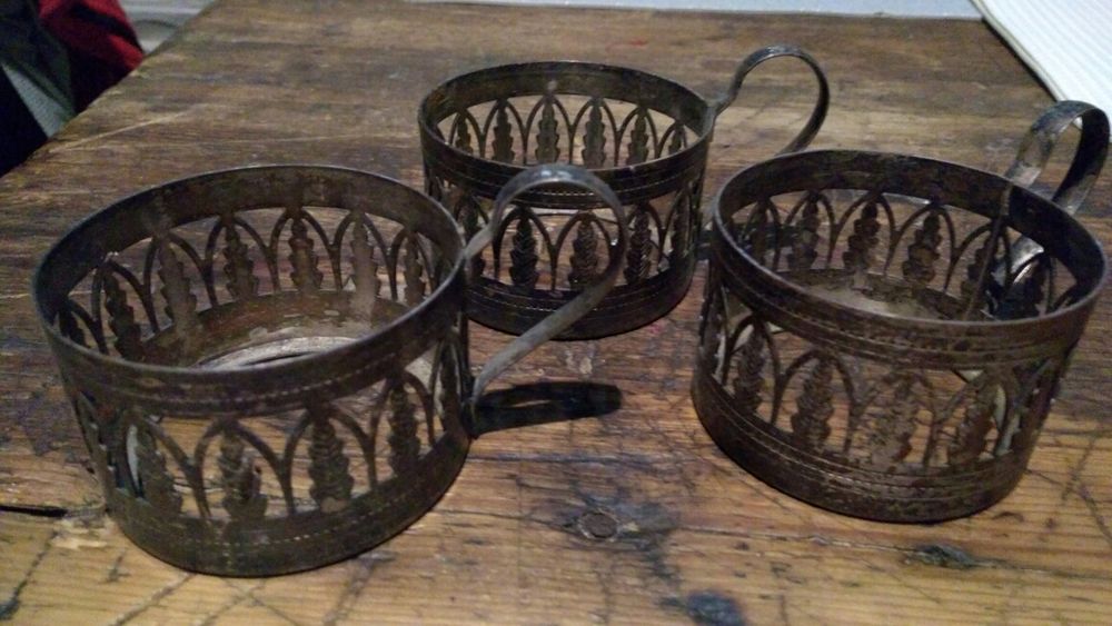 PRL koszyczek do szklanki trzy sztuki