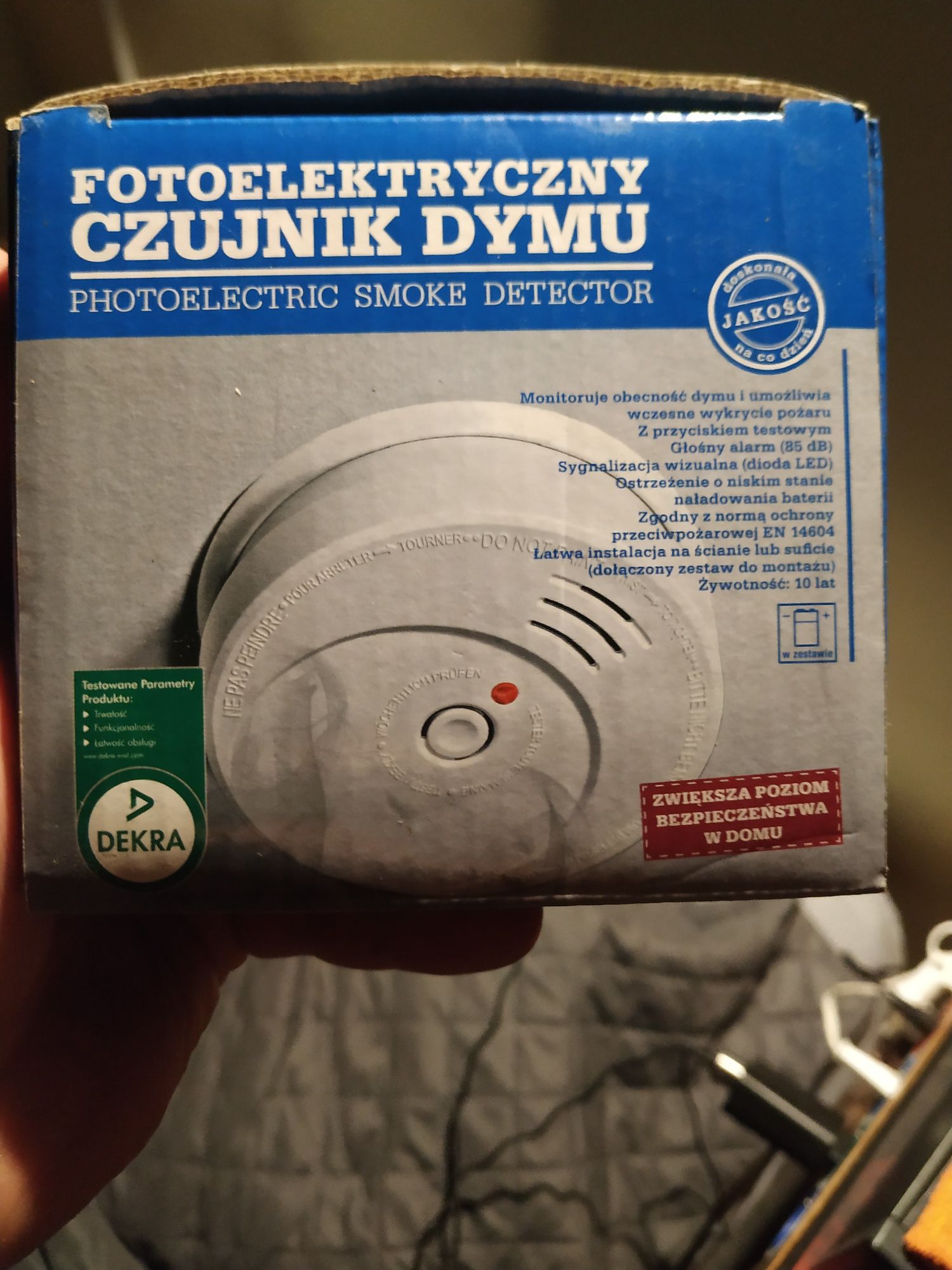 Czujnik Dymu gazu do kominka elektryczny