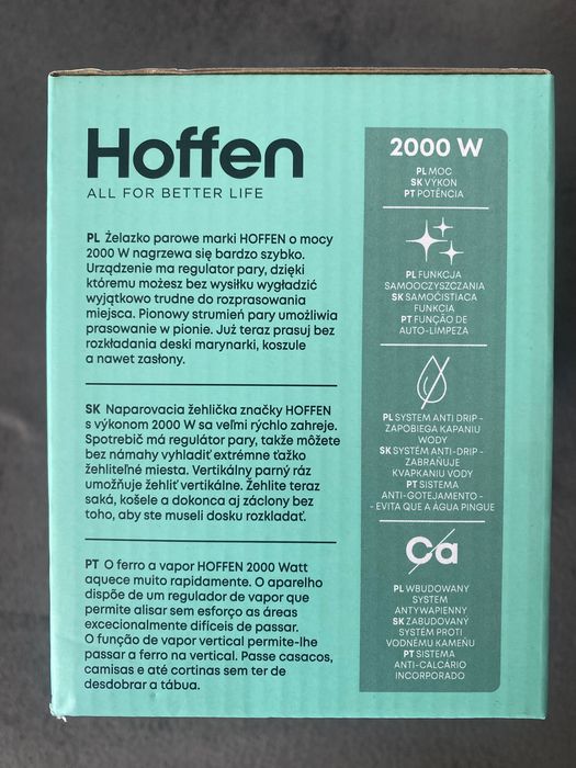Żelazko parowe Hoffen 2000W