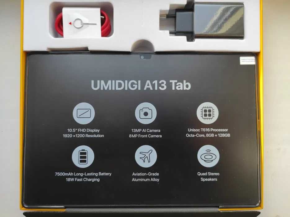 Новий планшет UMIDIGI Tab A13 10.51" 8/128Gb 7500mAh 4G Android13