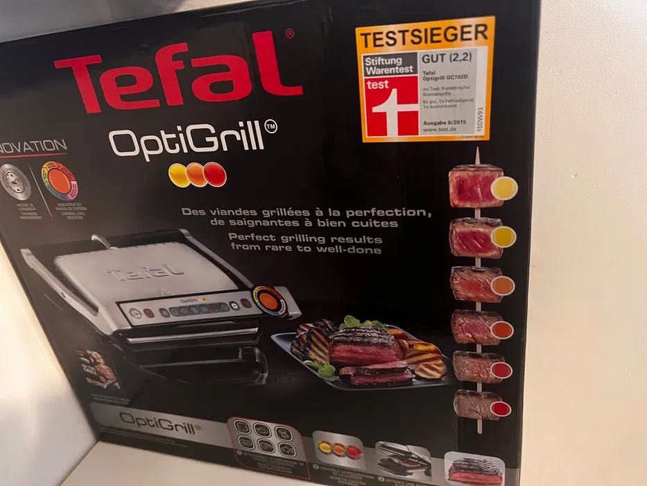 Tefal OptiGrill z podstawa na tłuszcz