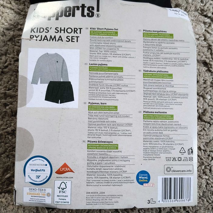 NOWA piżama dziewczęca 146/152