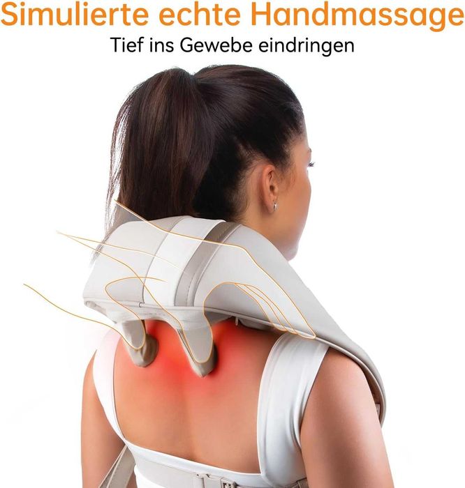 Mebak N1 Masażer na szyję i ramiona Shiatsu, z funkcją podgrzewania