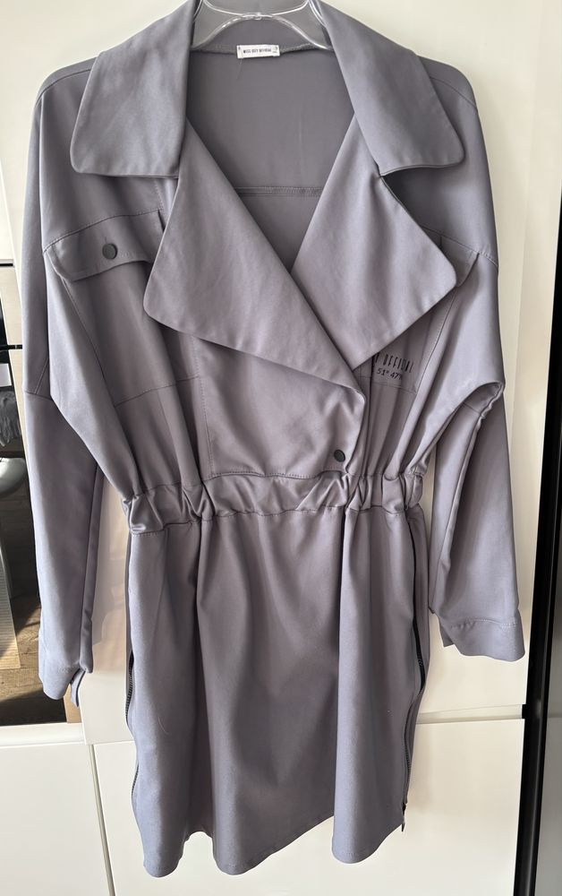 Miss City official sukienka szara ramoneska  M/L 38/40