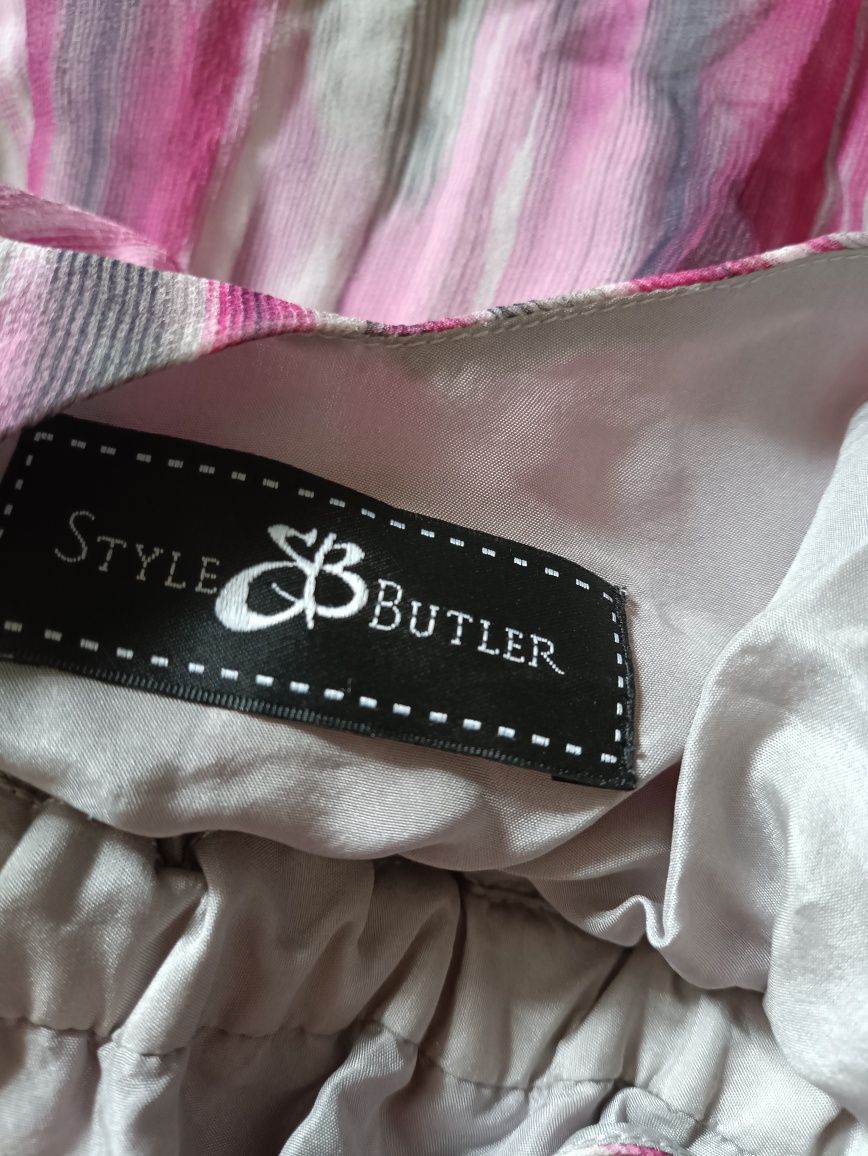 Nowa, długa sukienka jedwabna Style Butler