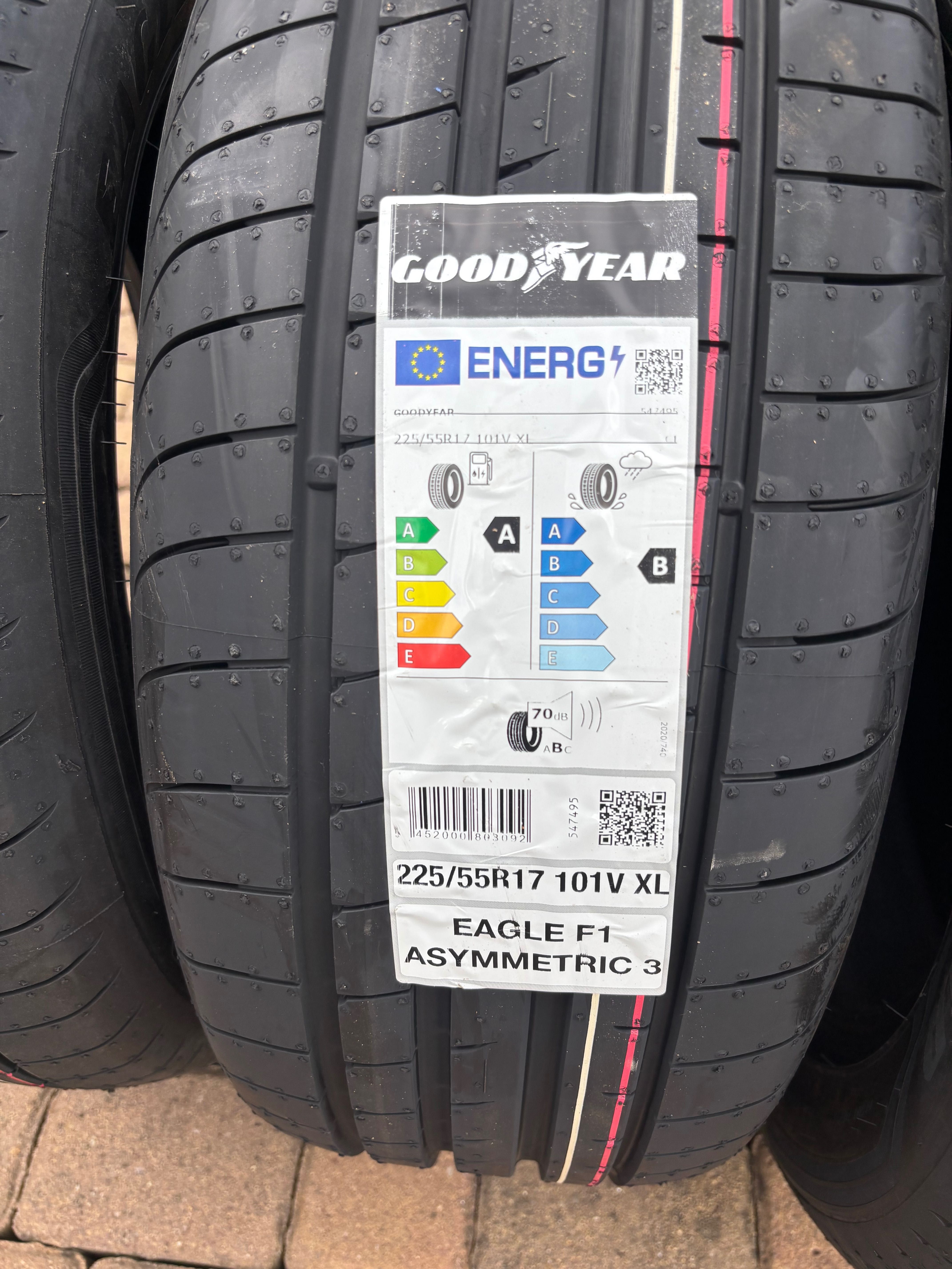 Nowe opony Goodyear Eagle F1 /225/55/R17/ Lato / Produkcja 2025 ROK