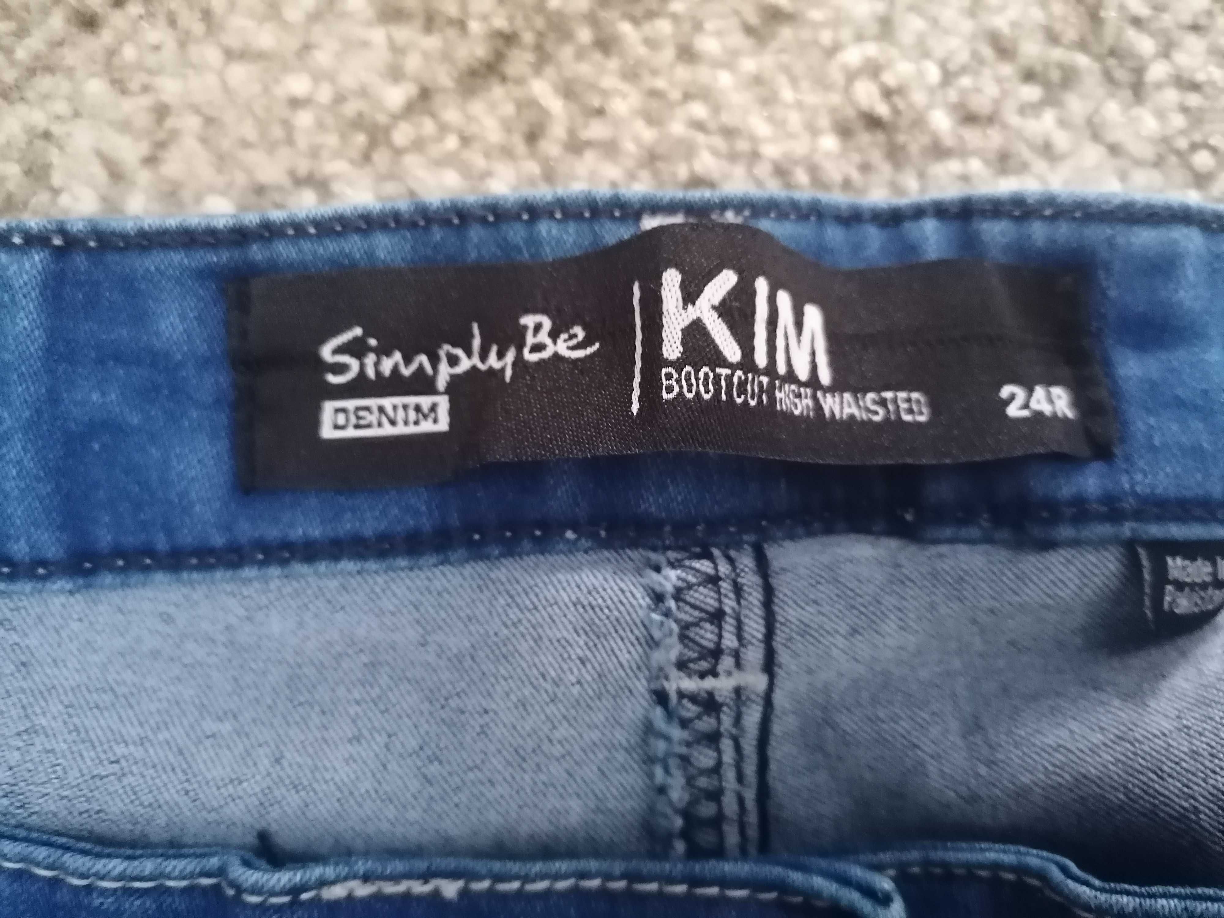 Spodnie damskie jeans - rozciągające rozmiar 52/54