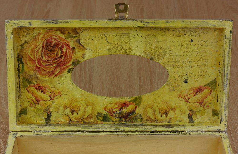 Chustecznik decoupage