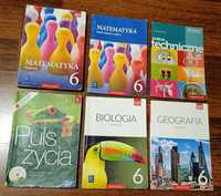 Książki szkoła podstawowa matematyka, biologia, geografia, technika