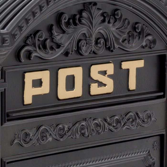 Skrzynka na listy Relaxdays czarny 44x31cm