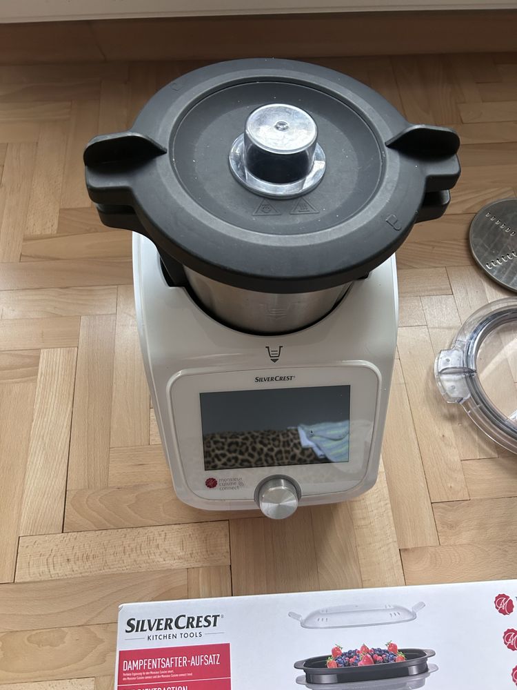 Lidlomix SilverCrest monsieur cuisine connect + szatkownica + sokownik