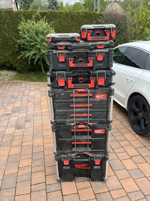 Skrzynki milwaukee packout(wózek,organizer,szuflady)