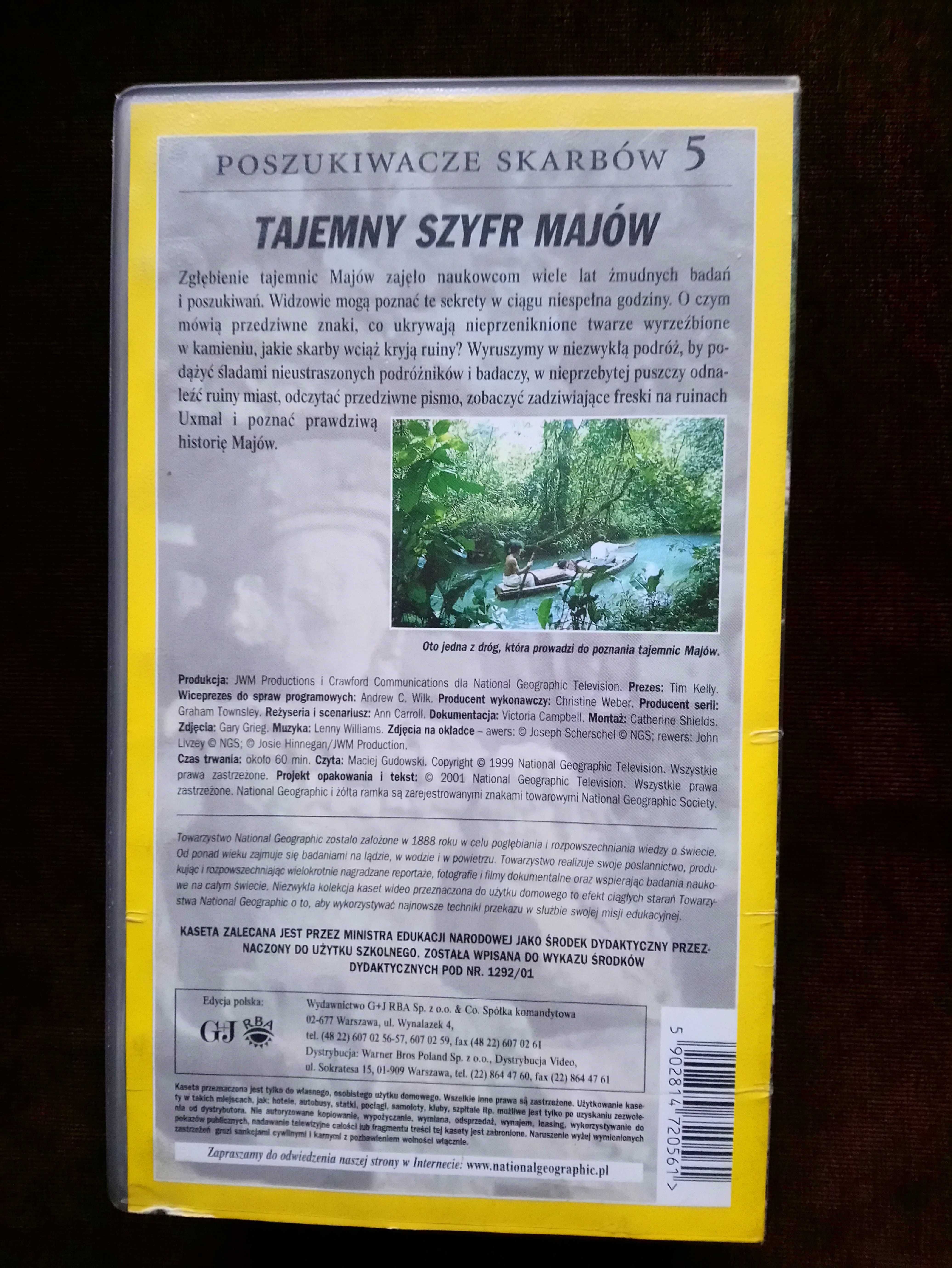 Tajemny szyfr Majów   kaseta video