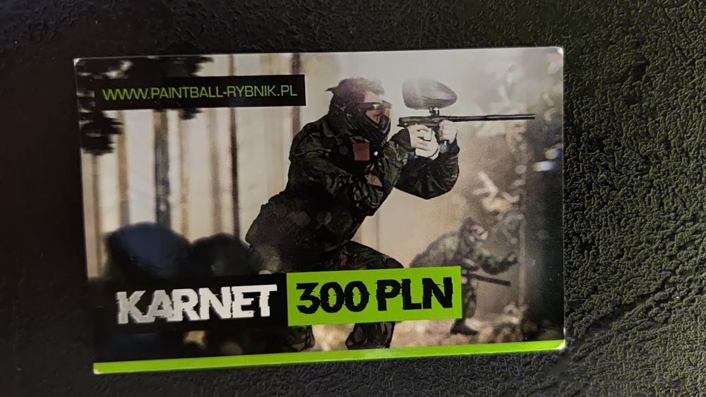 Karnet Paintball 300zl Rybnik