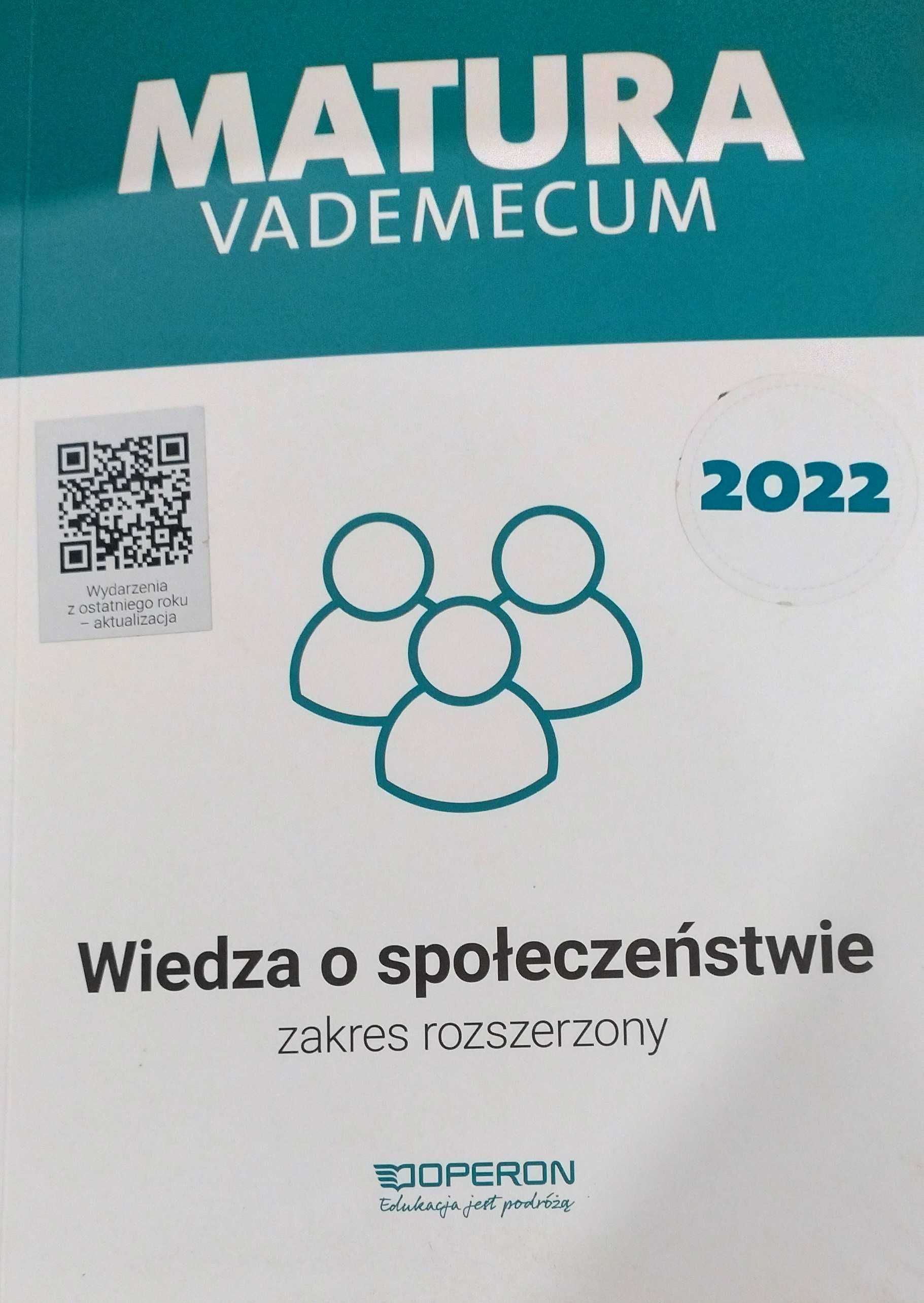 MATURA Vademecum wiedza o społeczeństwie zakres rozszerzony 2022