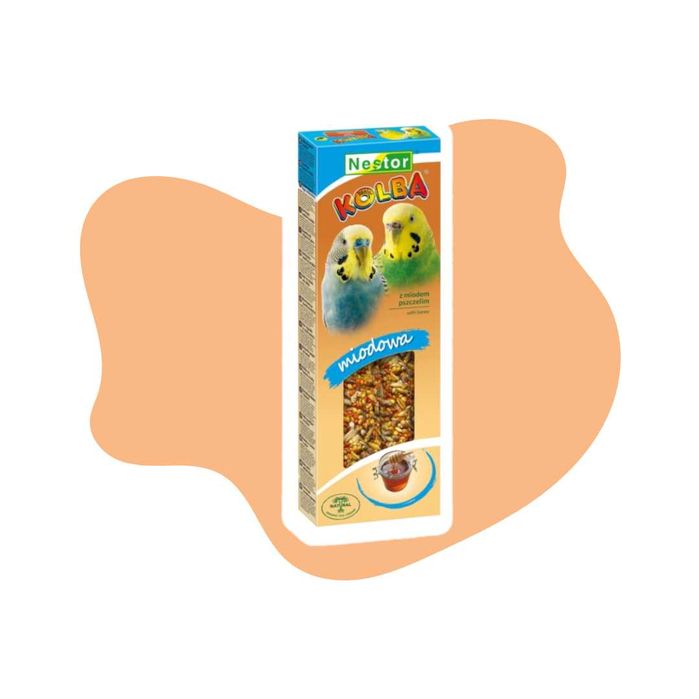 Nestor kolba Classic Małe papugi Miodowa 2szt z miodem