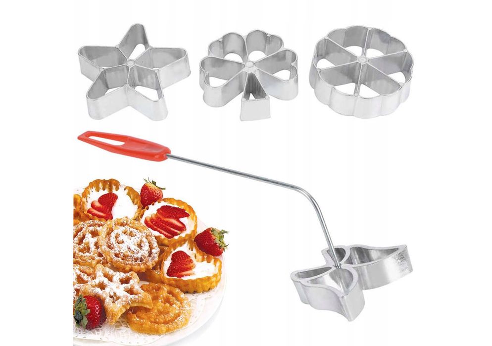 Foremki formy forma do pieczenia smażenia ciastek rozetek 4 szt #32