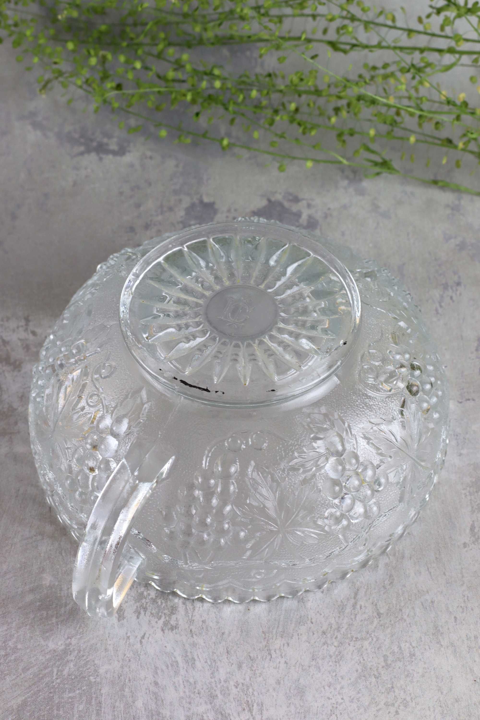 Szklana kompotierka z winogronami HSG Huta Ząbkowice / Imperial Glass