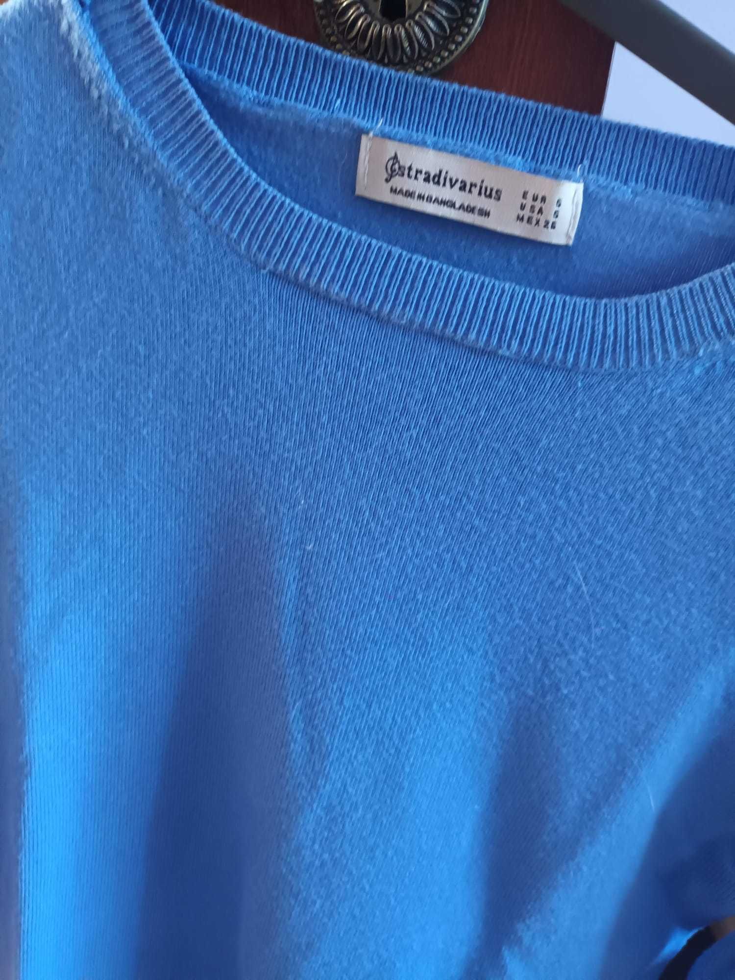 Camisola de mulher azul 3/4