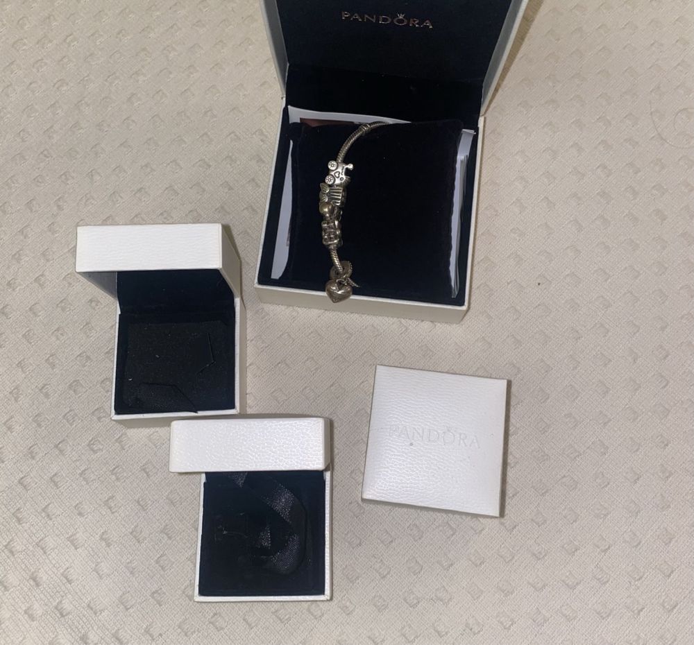 Pulseira com contas PANDORA original, fatura e caixa incl FECHO GOLD